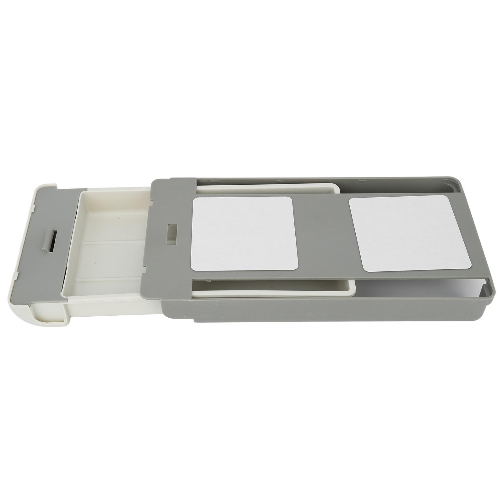 Подстольный ящик для хранения Вспомогательная ручка Материал АБС Прочный самоклеящийся Выдвижной ящик для офисного стола