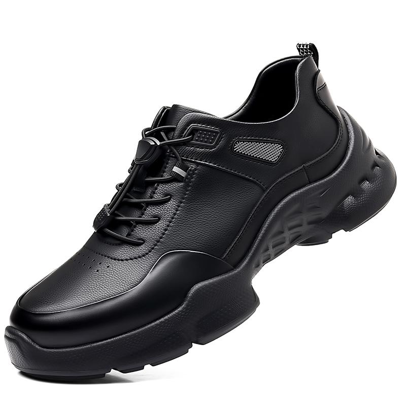 

Fashion Casual Business Men s Leather Shoes Luxury and high-quality styles Outdoor leisure street Black Brown shoes Lightweight 38 чёрный