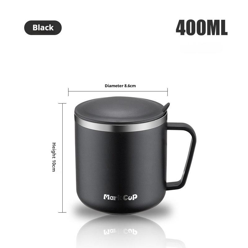 400ML Leak Proof Drinking Cup Stainless Steel Coffee Cup With Lid Drinkware Double Wall Water Bottle Thermal Cup Milk Coffee Mug