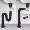 Universal Anti-odor Bathroom Sink Drain Set - Horizontal Wall Pipe Drainer Basin Tool
