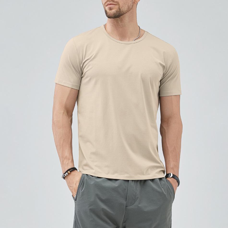 Men's Casual T Shrits Black Short Sleeve T-Shirt for Summer