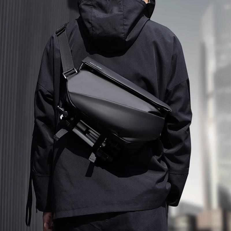 Trendy Men's Waterproof Commuting & Cycling Chest Bag with Large Capacity