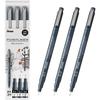 PENTEL Point Liner Fineliner Pen Set - 3 Line Widths, Japanese Stationery