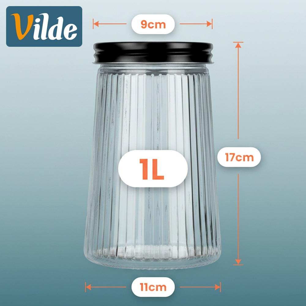 Glass jug with lid 2.2 l