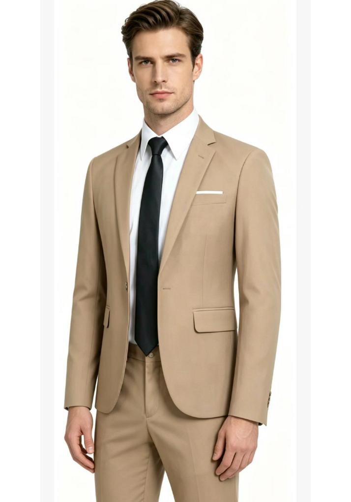 2026 Men's European & American Business Casual Slim Fit Wedding Suit Set