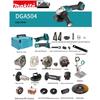 Makita DGA504 Angle Grinder Parts: Rotor, Stator, Controller, Switch Housing, Pressure Plate, Gearbox