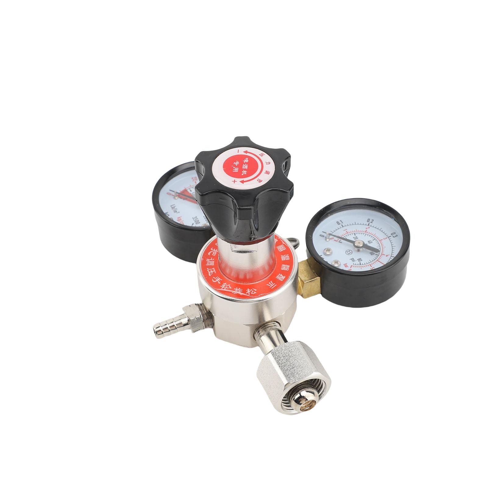 Valvola Regolatore di Pressione CO2 per Birra Lega 160PSI 230PSI Regolatore CO2 per Fusti per Birrifici Bar Ristoranti 7 16 20UNF