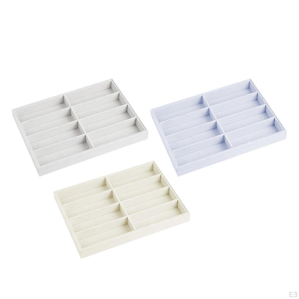 Sunglasses Organizer Tray 8 Grids Glasses Display Saving Jewelry Organizers Container for