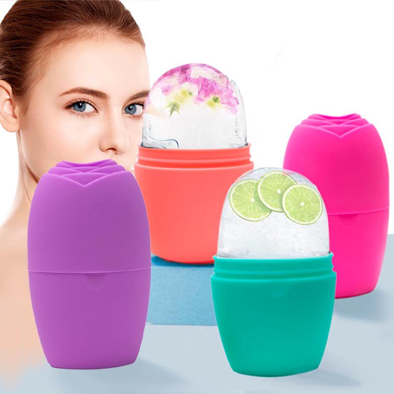Rose Ice Roller: Cold Compress Beauty Device for Face De-puffing and Swelling Reduction.