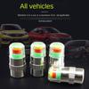 4PCS Autom Wheel Hub Valve Pressure Detection Valve Autom Tire Explosion Proof Tire Pressure Warning Valve Tire Pressure Gauge