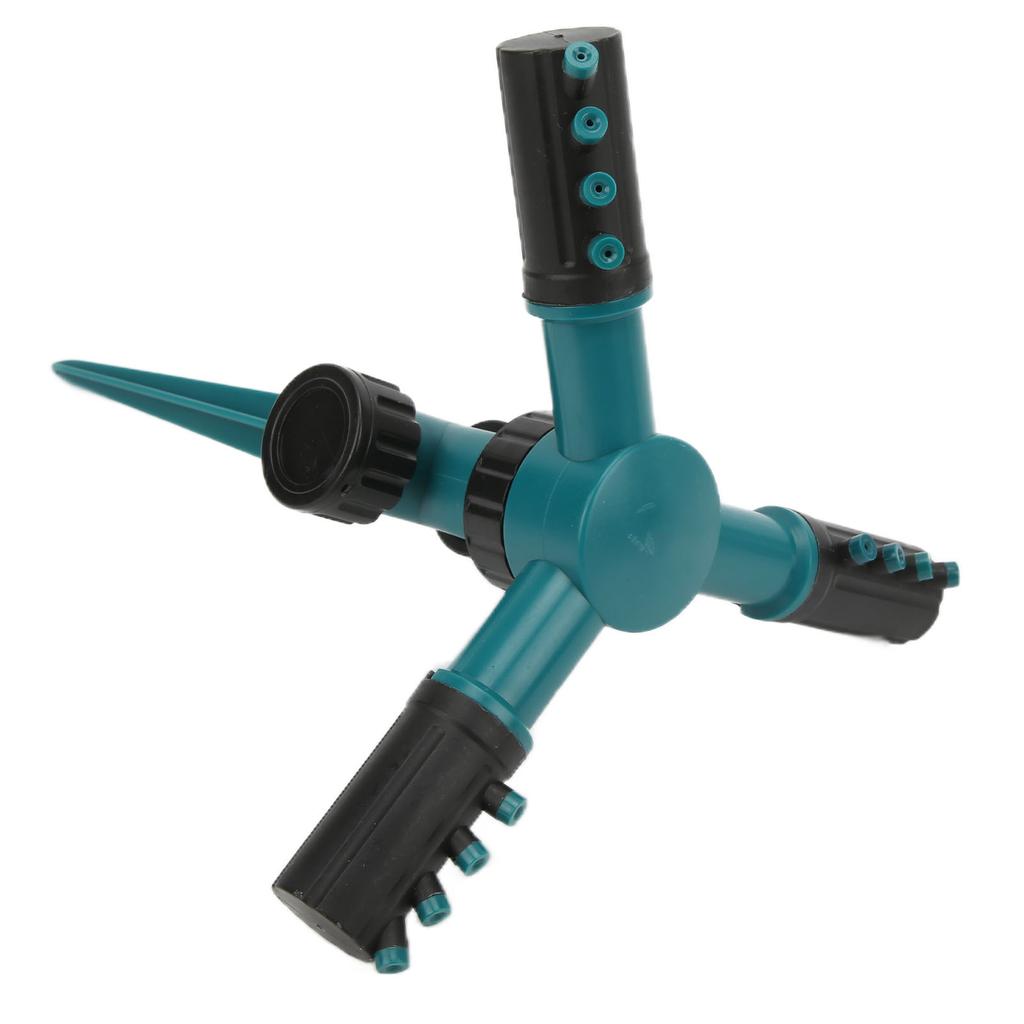 Lawn Sprinkler 360° Rotatable Automatic Garden Sprinkler with Ground Spike for Gardens and Lawns