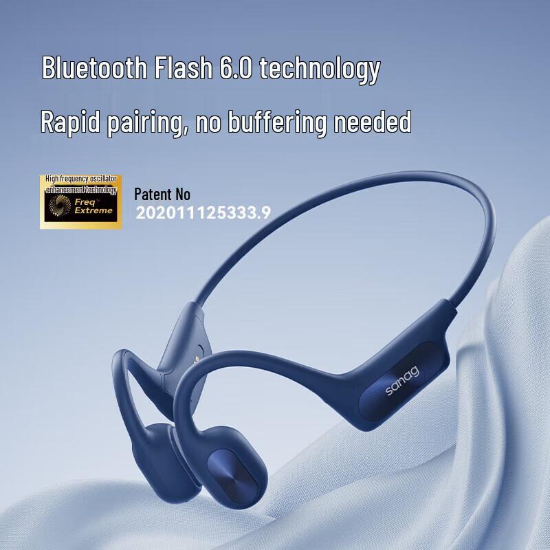 SANAG B51S PRO MAX Open-Ear Bone Conduction Bluetooth Headphones with 64GB Memory