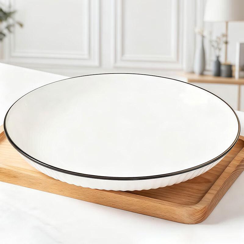 Jiwu Senlin Ceramic Deep Dinner Plate - 10 Inch Set of 2