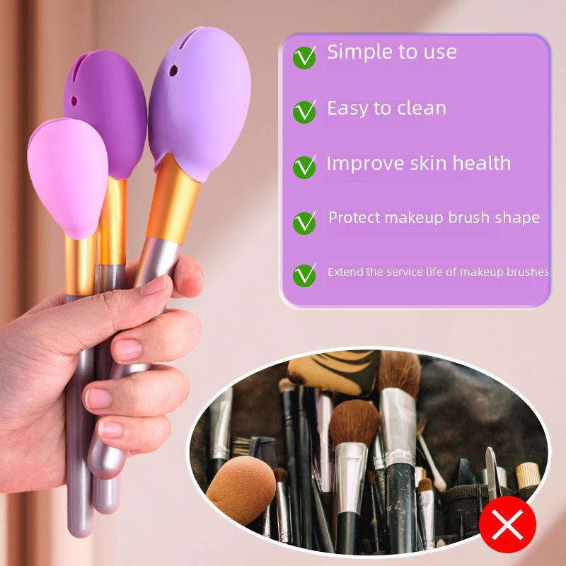 New Silicone Makeup Brush Dust Protective Cover - Hot-Selling