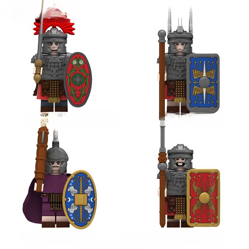 Medieval Series Roman Legion Soldiers Building Block Toys