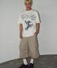 TRAVEL Fortis Horse Pigment Short Sleeve T-Shirt Cream