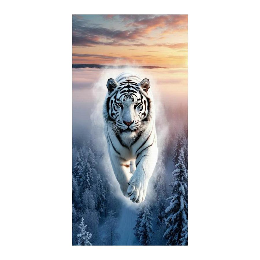 Morning Fog Tiger Large Size Diamond Painting New Collection Wild Animals Diy Full Drill Rhinestone Embroidery Mosaic Cross Stitch Kits