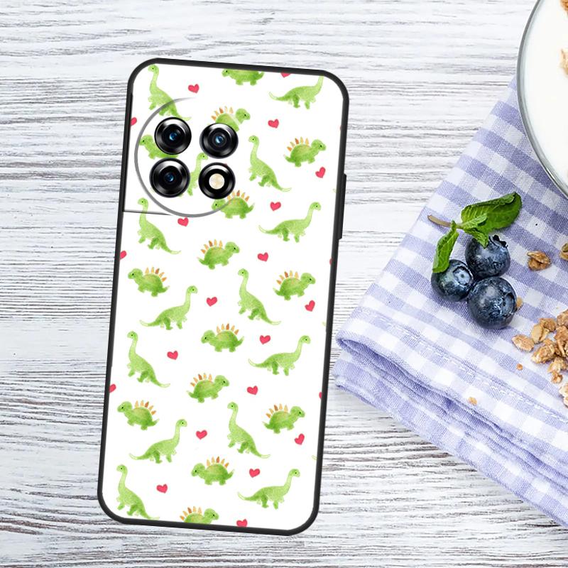 Dinosaur Pattern Case For OnePlus Nord CE 5 4 3 2 Lite N20 N30 OnePlus 15R 13T 13R 12R 10T 10R 11 13 15 Cover