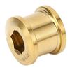 4pcs 6.5mm Mountain Bike Chainring Bolts Alloy Chainring Bolts Single Disc Chainwheel Screw for
