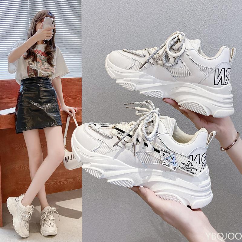 Mode Damen Sneaker Schuh Frau Mode Mesh Atmungsaktiv Weiß Tennis Damen Plateau Schuhe Mädchen Vulkanisierte Schuhe zapatillas mujer niña