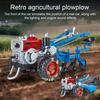 Mini Retro Model Zemědělského Traktoru se Světlem Zvukem Pohyblivé Klouby Ručně Poháněná Farma