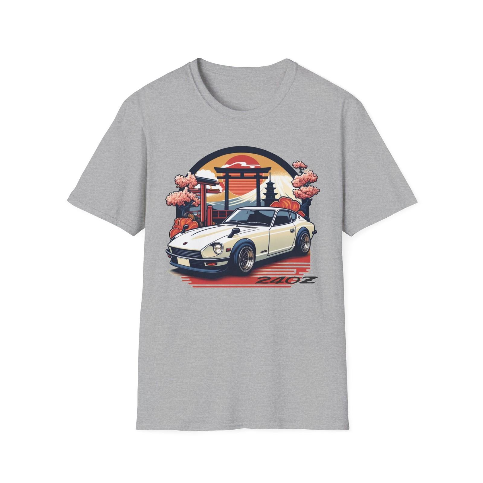 

Vintage Datsun 240Z Japanese Aesthetic T-Shirt - Unisex White Graphic Tee - Must-Have for JDM Enthusiasts & Retro Style Lovers 4XL