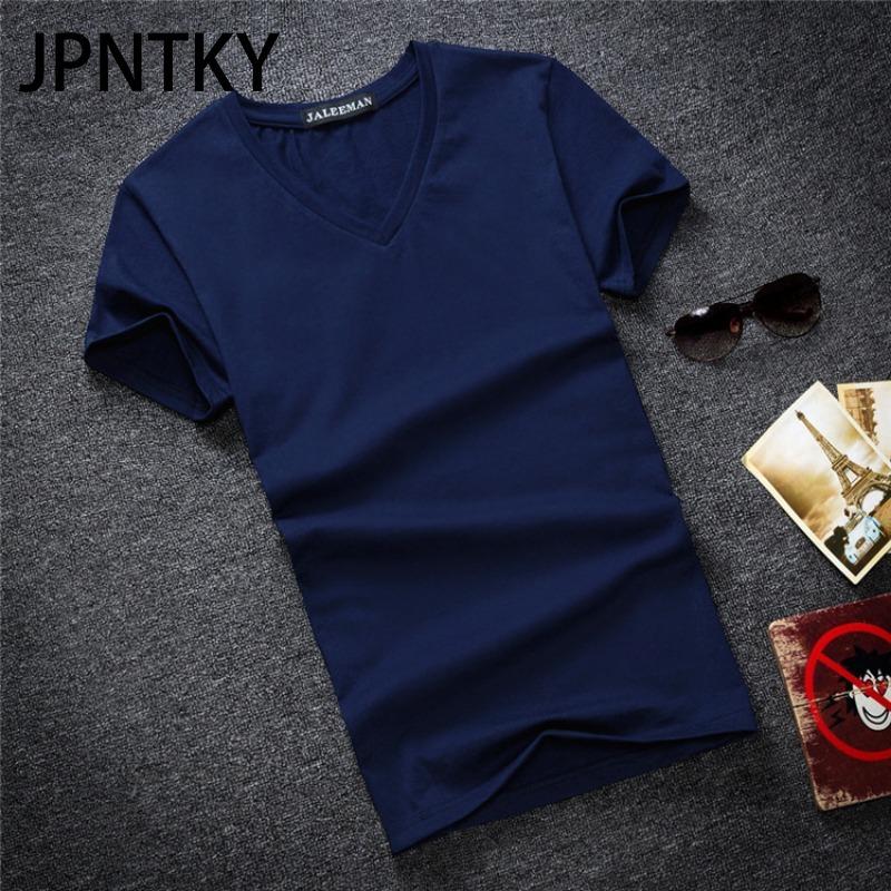 

JPNTKY Хлопковая футболка с коротким рукавом, мужская модная свободная рубашка с коротким рукавом, напечатанная сострадательная рубашка XXXXXL темно-синий