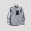 Bata Men's Breathable Soft Fleece Half-Zip Stand-Up Collar Jacket
