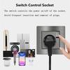 EIOMR France Standard Electrical Socket Grey Aluminum Alloy Panel Light Switch Rj45 Tv 220V 16A Wall Outlets for Home Appliance
