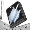 Samsung Z Flip5 Magnetic Full-Coverage Case with Large Window - Solid Color Hard Shell