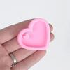 Dadword Key Chain Silicone Resin Mold Piece Shiny Silicone Heart Mold Silicone Keychain Mold Jewelry Craft Accessories