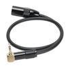 Right Angle 3.5mm To XLR Stereo Sound Cable 0.5M Male To XLR Male Microphone Cable for Phone Tablet Laptop