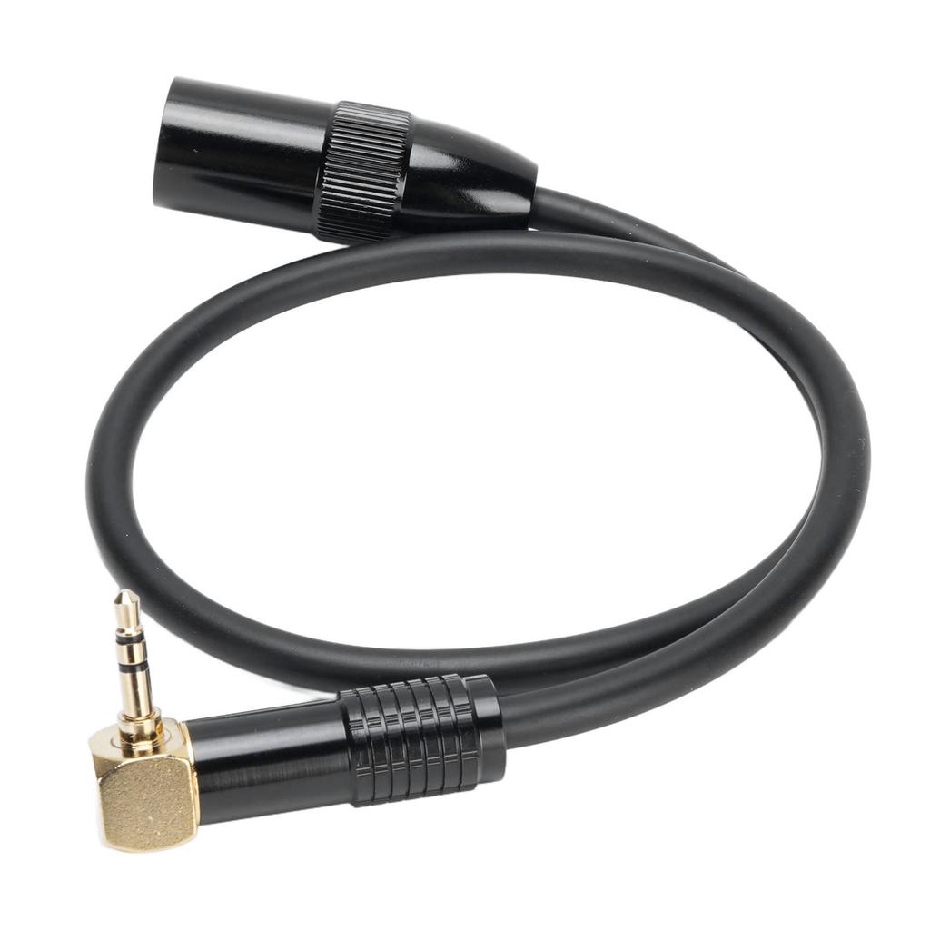 Right Angle 3.5mm To XLR Stereo Sound Cable 0.5M Male To XLR Male Microphone Cable for Phone Tablet Laptop