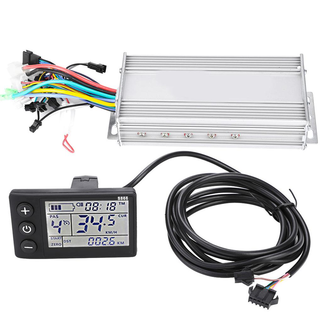 Waterproof LCD Display Panel Electric Bicycle E Bike Scooter Brushless Controller Kit(1000W 36V )