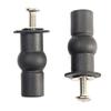 High Quality Home Expanding Screw Toilet Seat Repair Replacement Rubber Stainless Steel Black Expansion Fixing