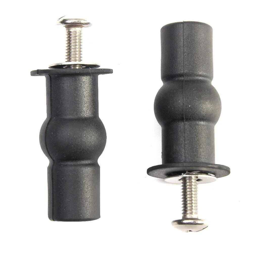 High Quality Home Expanding Screw Toilet Seat Repair Replacement Rubber Stainless Steel Black Expansion Fixing