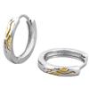 Gold-Plated Men's Stud Earrings - Trendy, Handsome, Light Luxury Ear Cuffs