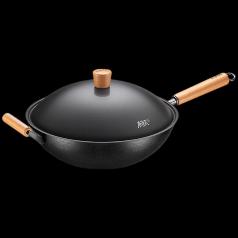 SUPOR 34cm Hammered Titanium Wok