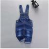 Spring Autumn Girls Boys Denim Overalls Button Overalls for Girls Boys Solid Blue Children Jumpsuit Overalls