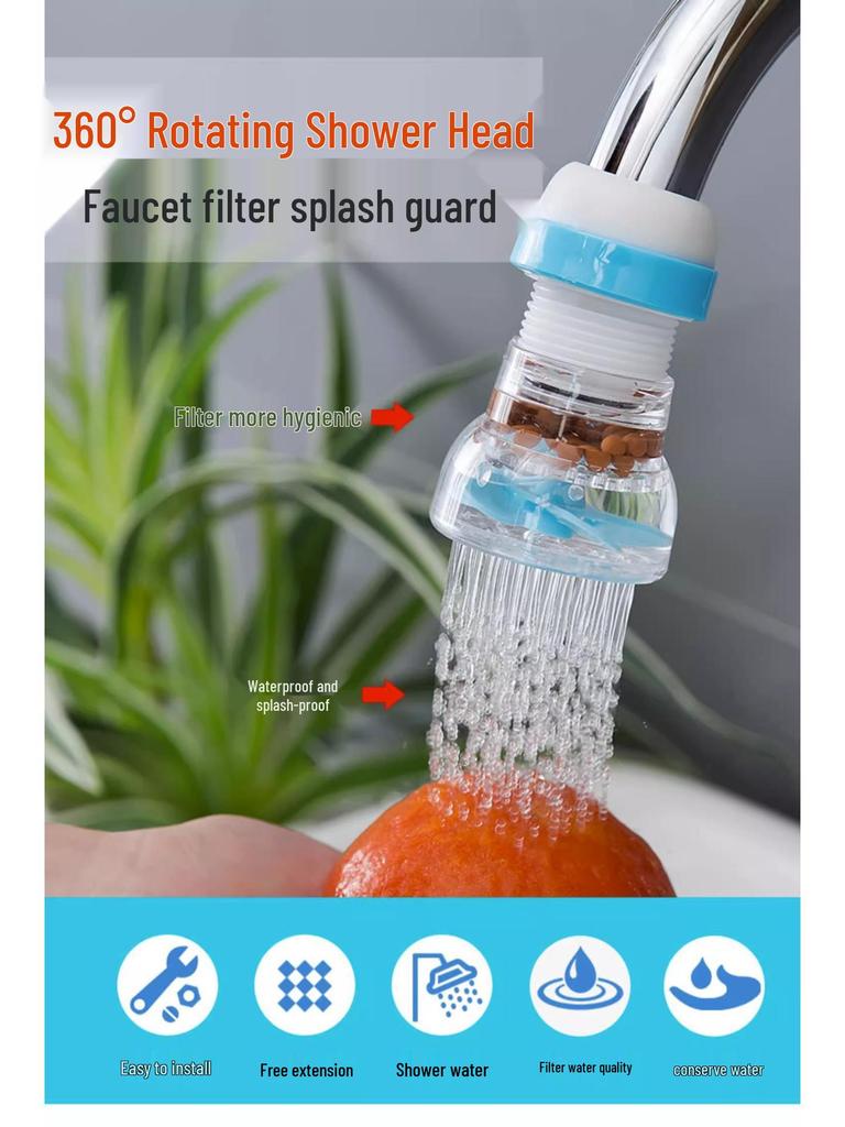 Newcomer Discount: Splash-Proof Faucet Extension and Water Purifier Filter for Kitchen