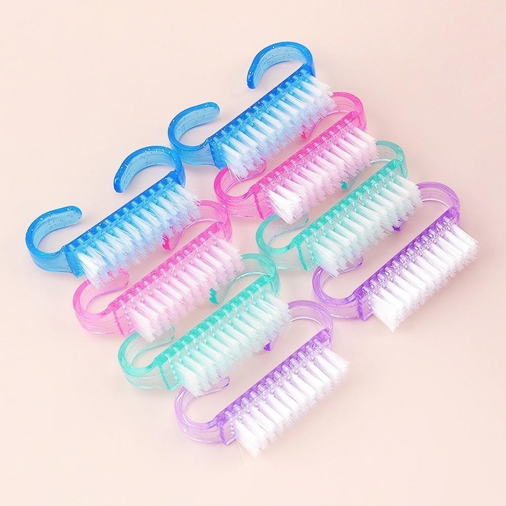 4PCS/SET Soft Bristles Nail Brush Dedusting Pedicure Brush Acrylic Nail Brush Tools  Nail Technician