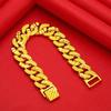 Mens and Womens AU750 Gold Bracelet 18k Boss Bracelet Domineering Chain High Quality Free Shipping with Certificate