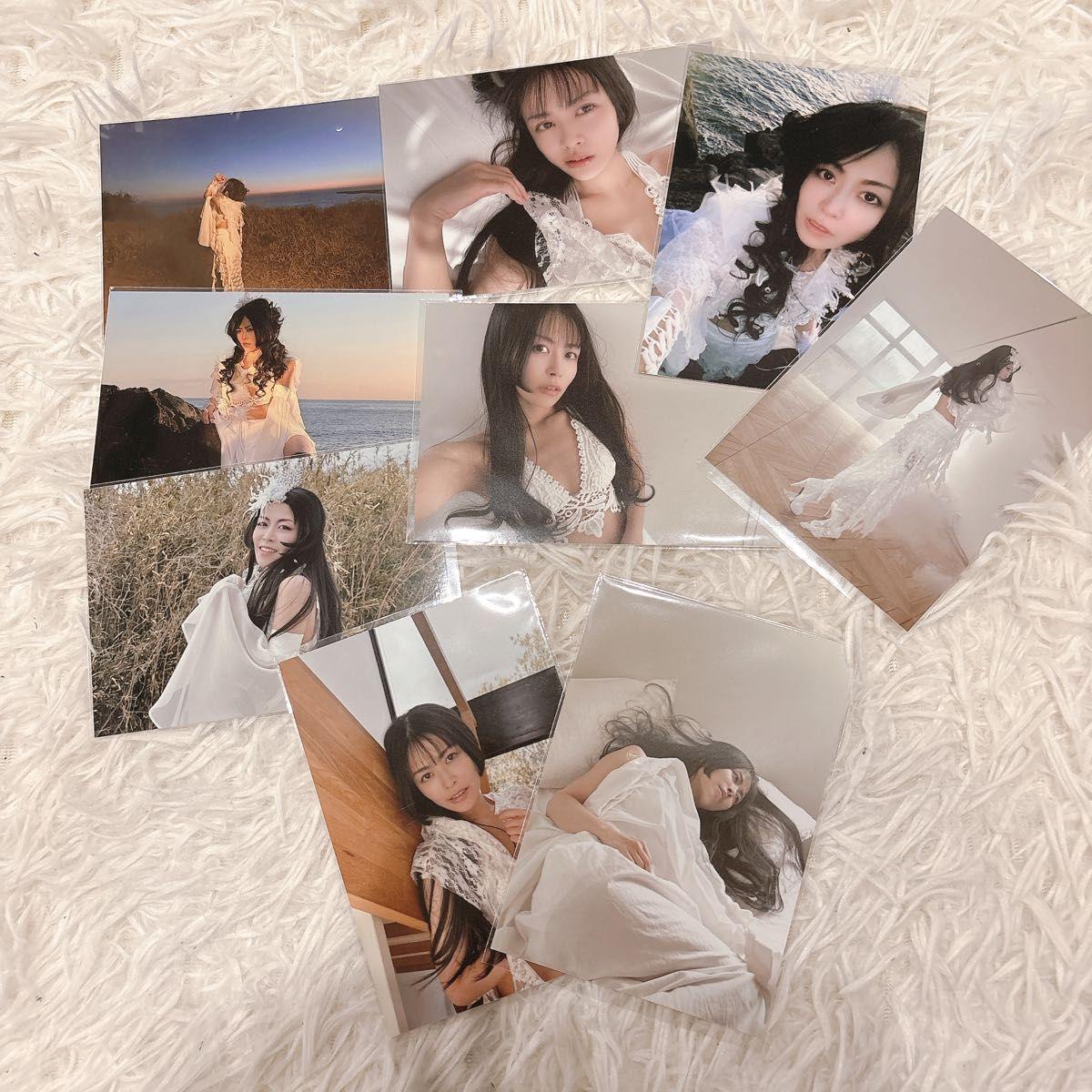 Used Aina Aiba Photo Exhibition White Costume Bromide Set of 9