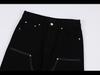 Men's Star Embroidered Casual Jeans - High Street, Loose Fit, Hip Hop Style
