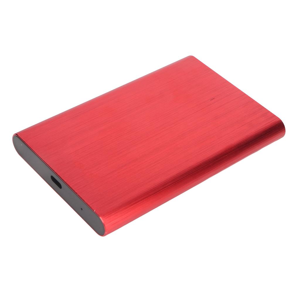 2.5 Inch SATA HDD Enclosure Type C 10Gbps High Speed Portable Hard Drive Case with LED Indicator Red  (Not Inclube Hard
