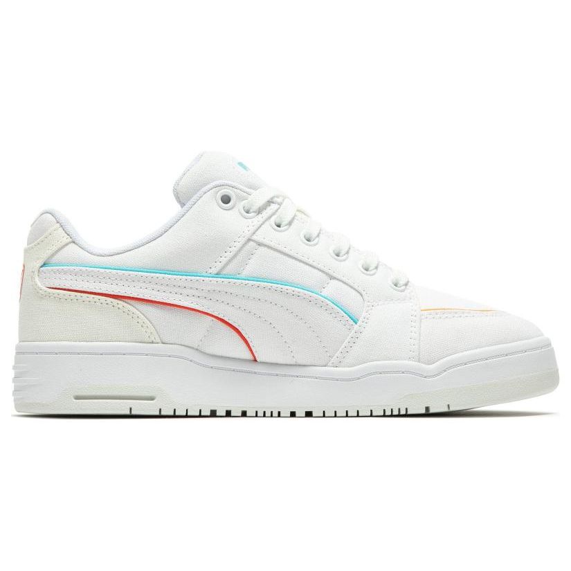 Puma Slipstream Lo Canvas Low Top Sneakers Unisex Sneakers White Blue 390123-02