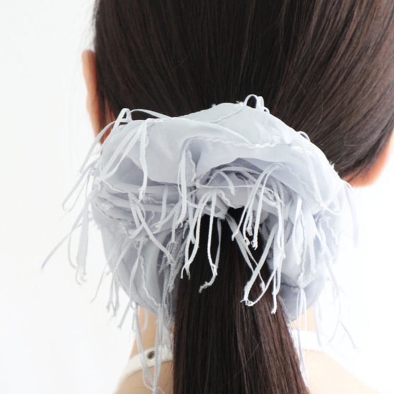 

noCTURN SEE-THROUGH STAMEN SILK SCRUNCHIE (3color) Yellow