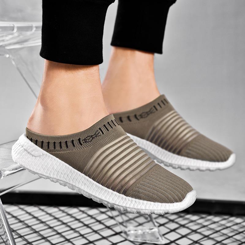 Summer Women’s Loafers Sandals Slip on Slippers Casual Shoes Cloth Couple Shoes for Men Plus Size Lightweight 36-45