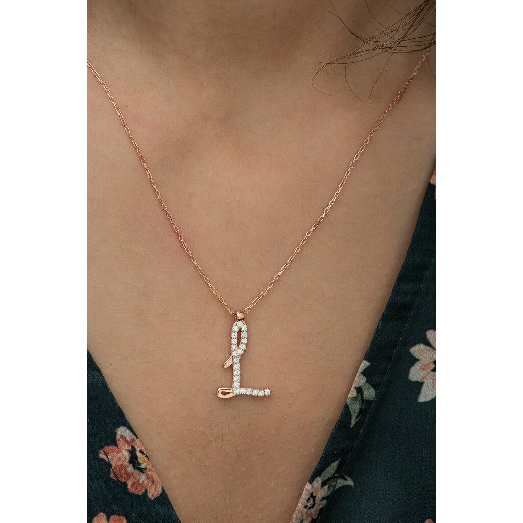Buy 925 Sterling Letter L Necklace 