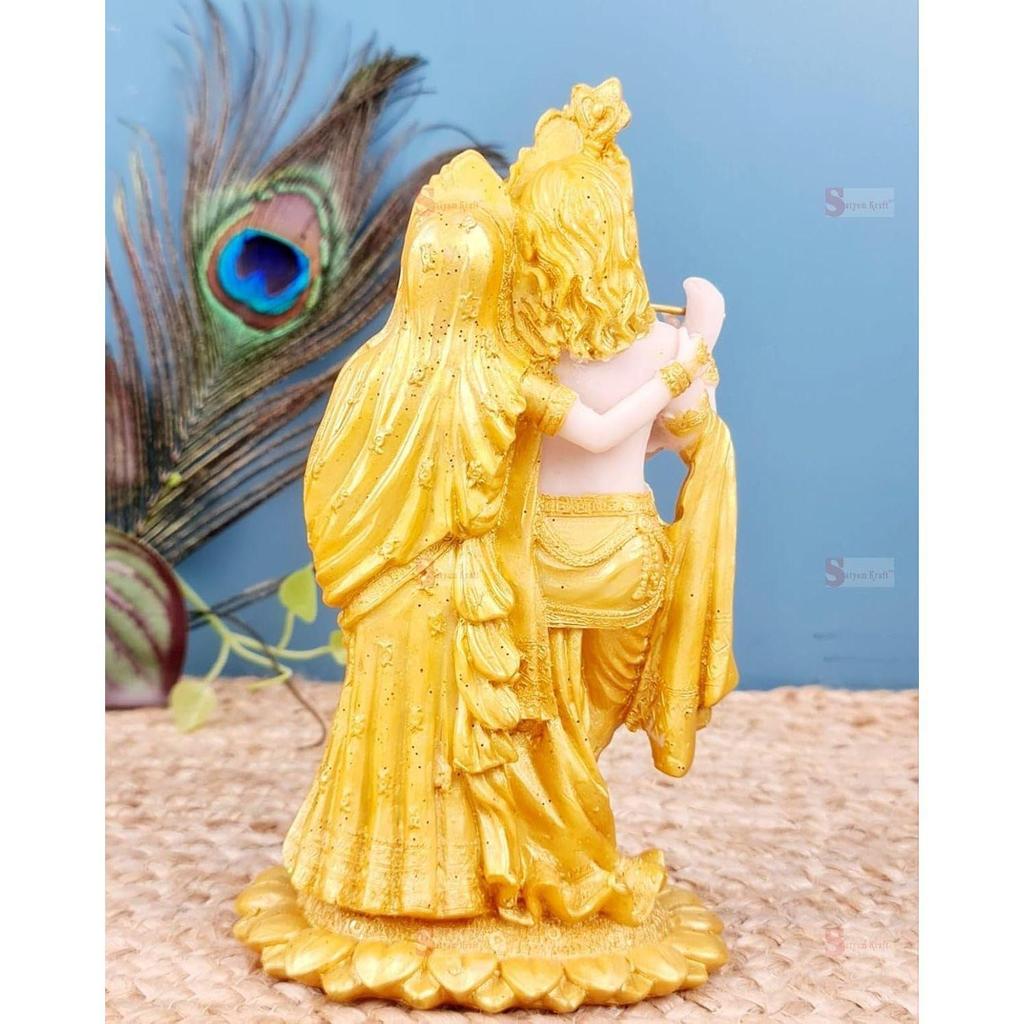1 Piece Radha Krishna Idol | Rakshabandhan Gift for Brother/Sister | Murti for Him/Her, Home Decor, Wedding & Pooja Statue, Decorative Showpiece